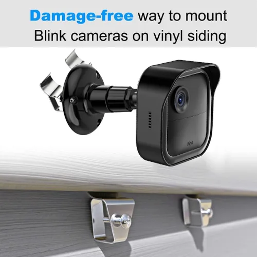 Vista 9 de Blink - Soporte lateral de vinilo para exteriores con funda impermeable, soporte de montaje sin agujeros y cubierta a prueba de clima completo