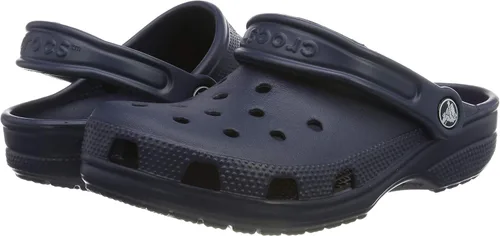 Vista 26 de Crocs Zuecos clásicos unisex, azul marino, 9 US hombres/11 US mujer