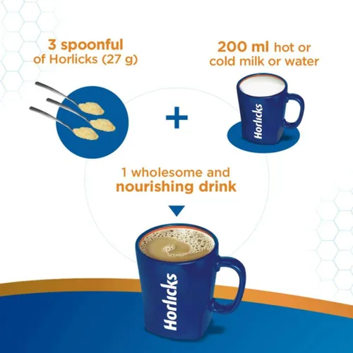 Vista 7 de Horlicks Original Classic Malt Plain, 1000 gramos