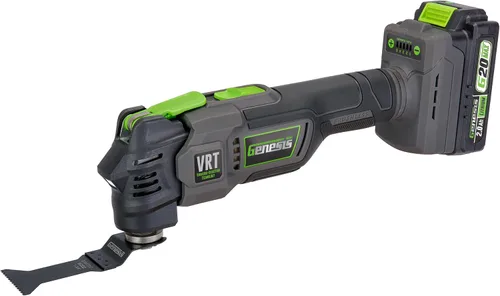 Vista 16 de Genesis GMT15A Herramienta oscilante multiusos de 1.6 amperios y kit de accesorios universales de gancho y bucle de 19 piezas con caja