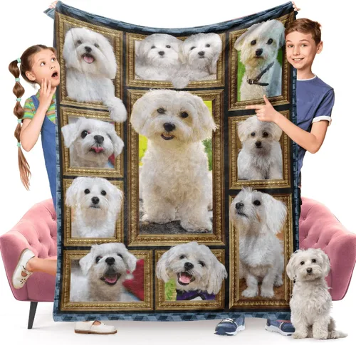 Vista 25 de Manta de perro Cocker Spaniel para niños, bonita manta de franela suave y acogedora para niñas y niños, mantas para bebés y niños pequeños