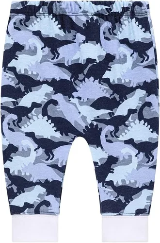 Vista 5 de Lazyrhino Paquete de 4 pantalones deportivos para bebé, pantalones de algodón suave para niños y niñas, diseños de colores lindos unisex para bebés