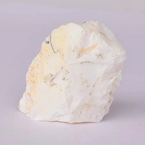 Vista 3 de GEMHUB 136.00 ct Piedra preciosa de ópalo blanco áspero Reiki Crystal Healing - Cristal natural crudo para cabaña, envoltura de alambre DQ-403