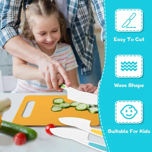 Vista 5 de 16 piezas de herramientas de cocina Montessori, juego de utensilios de cocina para niños, juguete de cocinado, juego de cocina para niños pequeños