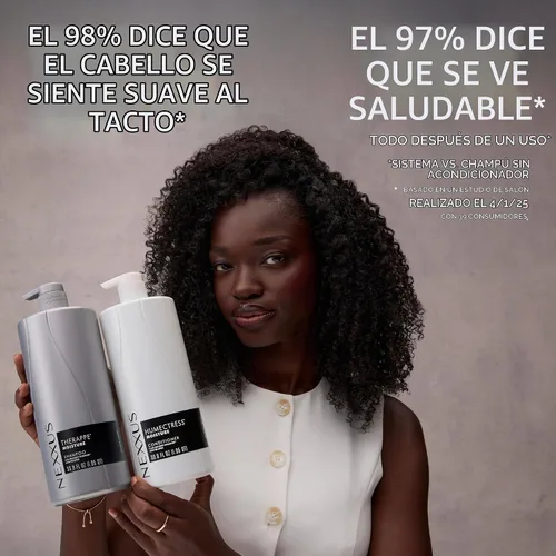 Vista 10 de Champú hidratante Nexxus Therappe Ultimate Moisture para cabello seco libre de siliconas, hidratante ProteinFusion con proteína de elastina y caviar