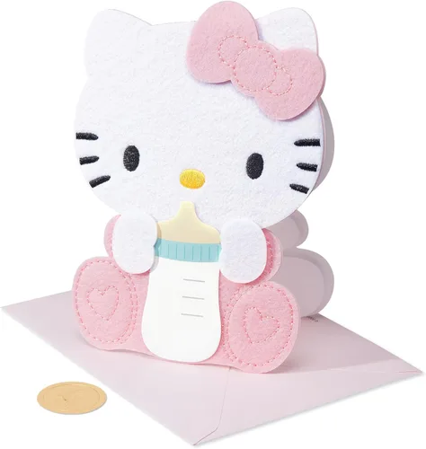 Vista 4 de Papyrus Hello Kitty - Tarjeta de baby shower (Sweet Moments To Come)