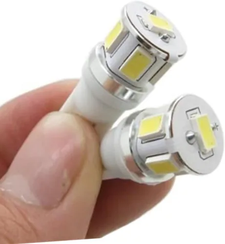 Vista 7 de Unidades Alla Lighting T10 Wedge 194 168 2825 W5W CANBU focos de luz LED sin errores, blanco brillante, alta potencia 5730 -SMD., Blanco