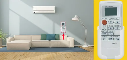 Vista 3 de Repuesto para aire acondicionado eléctrico Mitsubishi MS16A U01A05426 E22P88426, con soporte de montaje en pared