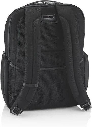 Vista 2 de Brics Porsche Mochila para portátil de 16 pulgadas mochila grande de viaje de nailon para hombres y mujeres colección Roadster color negro Negro L