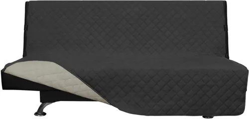 Vista 339 de Easy-Going - Funda reversible para sofá, resistente al agua, con varillas de espuma y correas elásticas, protector de muebles para mascotas y perros