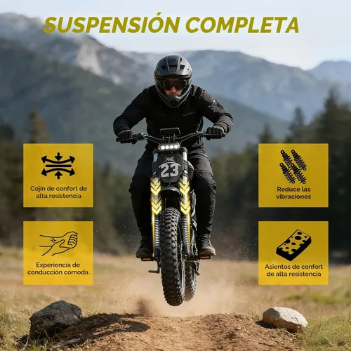 Vista 6 de HiKeep Bicicleta eléctrica para adultos – Peak 3000W, 52V 40Ah Fat Tire E-Bike con neumáticos de 20 x 4.0, suspensión completa, frenos hidráulicos