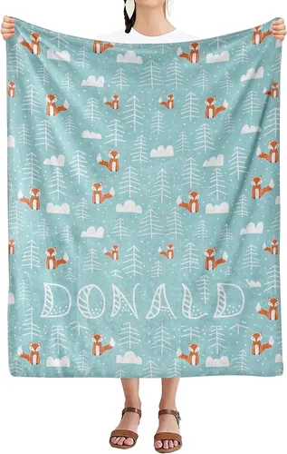 Vista 8 de Manta personalizada con nombre para niños, niños, niñas, regalo de familia, amigos, familiares para cumpleaños, día del niño, Navidad, manta