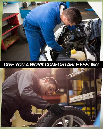 Vista 4 de Maxcheck Guantes de trabajo recubiertos de PU Negro