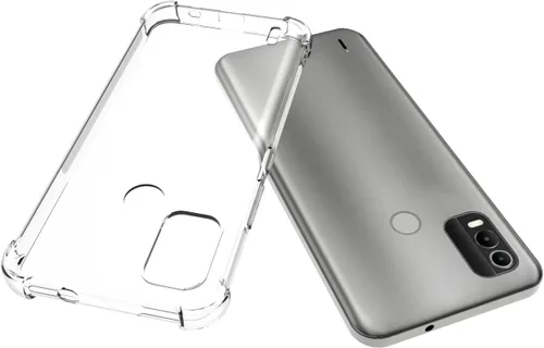 Vista 3 de USTIYA Funda para Nokia C21 Plus Clear TPU Cuatro Esquinas Protectiv Funda Transparente Suave