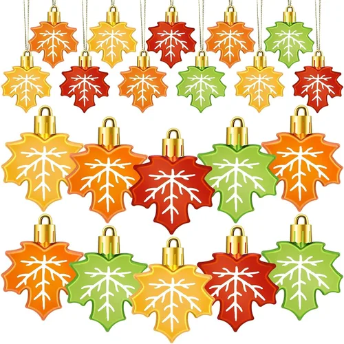 Vista 16 de JULMELON 36 Piezas Adornos de Tréboles del Día de San Patricio, Adornos de Mini Árbol, Decoración de Trébol Verde para Mesa de Comedor, Estante