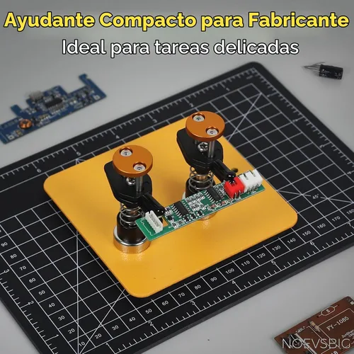 Vista 8 de Abrazadera Magnética de Manos de Ayuda de Metal, Soporte Ajustable de Tercera Mano para Soldadura para Electrónicos Pequeños, Pasatiempo DIY