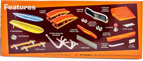 Vista 3 de AMT 1965 Chevelle Surf Wagon 1:25 Kit de modelo a escala 1:25