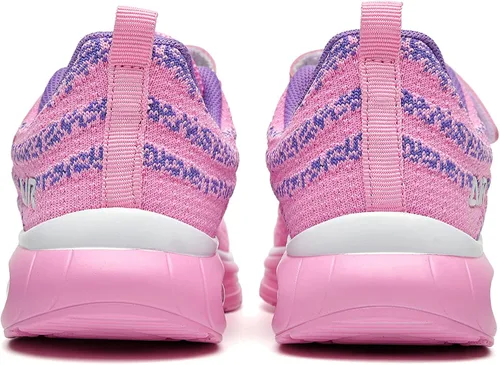 Vista 6 de SURRAY Zapatos deportivos para correr y caminar para niños y niñas, transpirables, antideslizantes, para gimnasio, deportes, a la moda