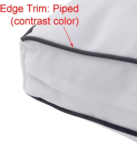 Vista 7 de *Solo funda*-Estilo 1 funda de almohada para colchón de exterior con ribete de contraste para cuna-AD108