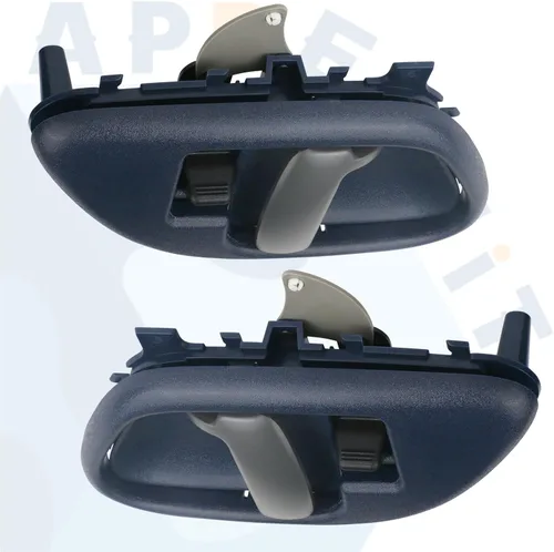 Vista 4 de APPERFiT Manija de puerta interior con kit de bisel (azul) Compatible con 1995-2002 Chevy Chevrolet GMC Truck C1500 C2500 C3500 K1500 K2500 K3500