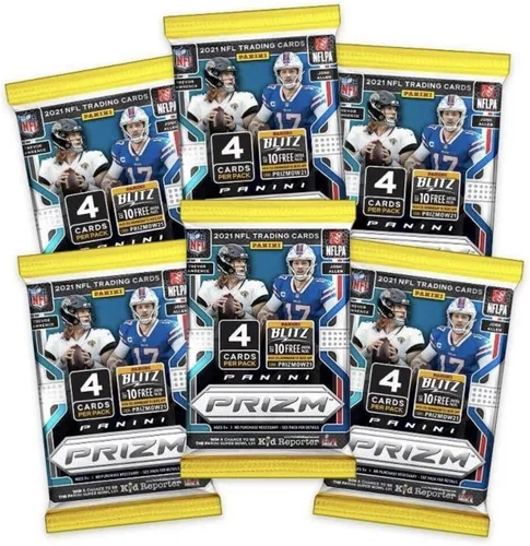Vista 2 de Panini Prizm Caja de lanzador de cartas coleccionables de fútbol de la NFL 2021