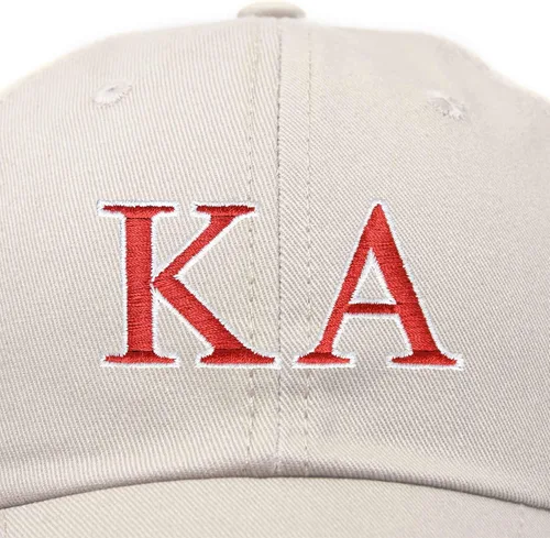 Vista 2 de DALIX Kappa Alpha Order - Gorra bordada, diseño de letras griegas
