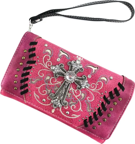Vista 2 de Zelris Spring Bloom Western Cross - Cartera para mujer