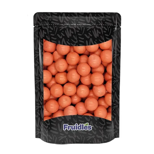 Vista 5 de Fruidles Bolas de goma de mascar de fresa y plátano con sabor a frutas, golosinas de bufé de dulces, recambios de tamaño de máquina, certificado