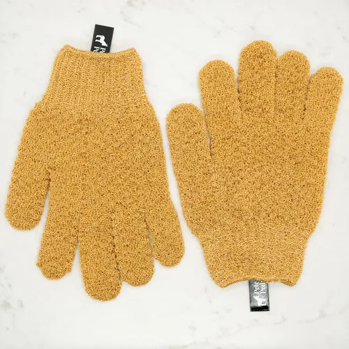 Vista 5 de Pete & Pedro Guantes exfoliantes de baño y ducha corporal para hombres y mujeres, frota y limpia suavemente la piel y desobstruye los poros, suaves