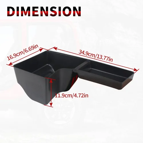 Vista 2 de Contenedor de almacenamiento de pozo para rueda trasera, compatible con Wrangler 2018-2023 JL JLU de 4 puertas (no compatible con 2 puertas)