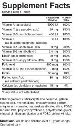 Vista 3 de Therems Múltiples Pestañas de Vitamina 130