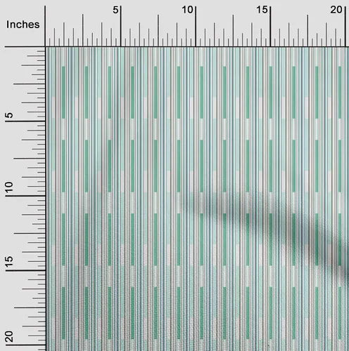 Vista 2 de oneOone - Tela de algodón flexible y aguamarina, diseño de rayas de costura, proyectos de manualidades de 39.8 in de ancho