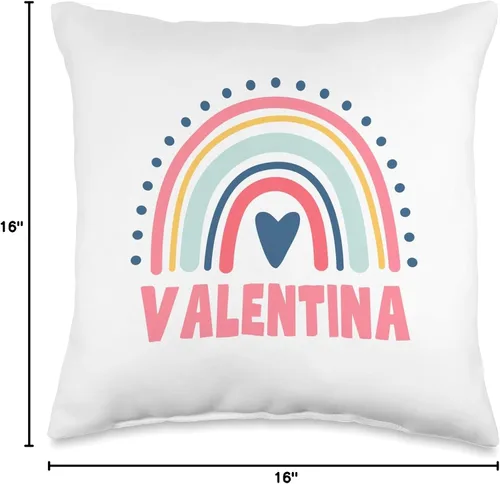 Vista 4 de Idea Regalo Personalizzata con Nome Gifts Idea Valentina Name Custom Woman Myth Legend - Almohada para fiesta de cumpleaños, 16 x 16 pulgadas