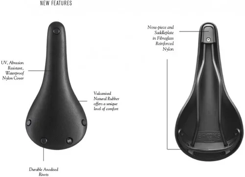 Vista 3 de Brooks England Cambium C15 Carved, Carbon Racing Waterproof Saddle