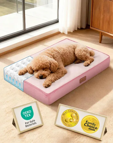 Vista 23 de OhGeni Cama ortopédica para perros pequeños, espuma viscoelástica 01-gris