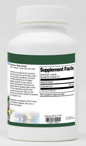 Vista 2 de Hoja de Pamplina - 450 mg (100 Cápsulas, ZIN: 511194) - Paquete de 3