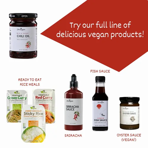 Vista 6 de 24Vegan - Aceite de chile de ajo 100% vegano, sin gluten, sin MSG, aceite crujiente de ají Sin OMG (7.5 onzas)