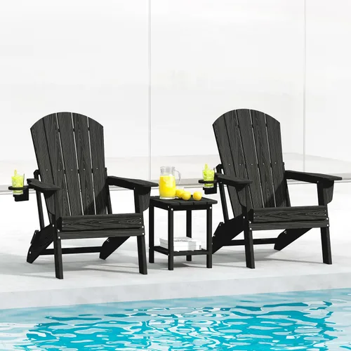 Vista 32 de HDPE Silla Adirondack plegable, Aruba