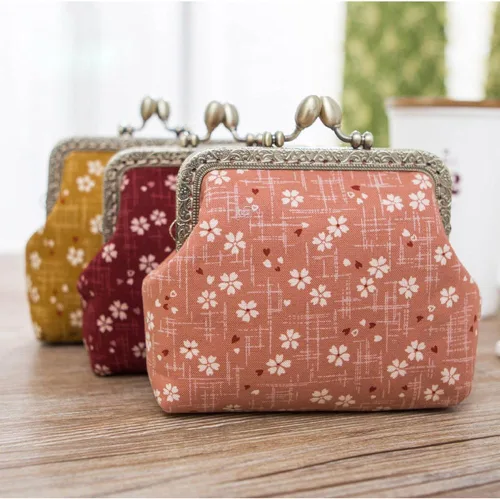Vista 3 de Jan Dee Sweet Cherry Blossom de la mujer exquisita hebilla cartera