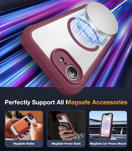Vista 629 de DIACLARA - Funda transparente compatible con iPhone XR 6.1 pulgadas 2018