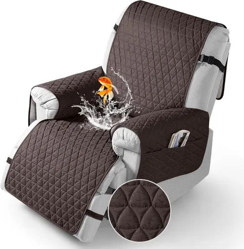 Vista 12 de TAOCOCO Funda para Sillón Reclinable 100% Impermeable - Funda para Sillón Reclinable con Gránulos Antideslizantes, Fundas para Sillas Reclinables