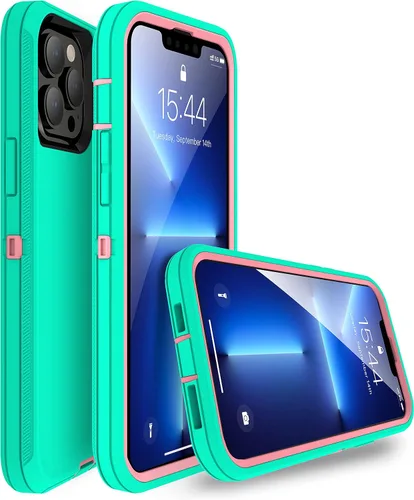 Vista 2 de MXX Funda compatible con iPhone 13 Pro Max, 3 capas súper protectoras, cuerpo resistente, resistente a golpes y polvo, diseñada para Apple 13 Pro