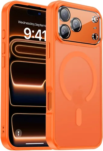 Vista 141 de Funda magnética para iPhone Air con protector de lente de cámara, protección grado militar de 10 pies, compatible con funda MagSafe Slim para iPhone