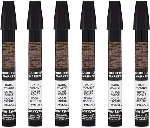 Vista 20 de AD Marker Chartpak - Marcadores de retoque de marco de madera, Tri-Nib, juego de 9 colores de veta de madera, 1 cada uno (FTM9)