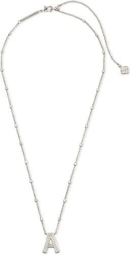 Vista 2 de Kendra Scott Collar con colgante de letras A-Z para mujer, joyería de moda, latón rodiado