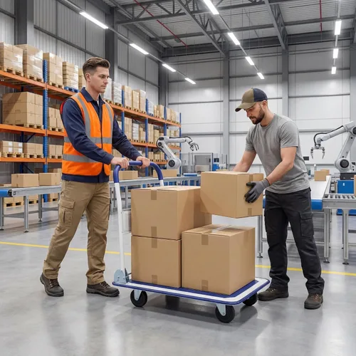 Vista 9 de Goplus Carro plegable de la plataforma 330LBS Rolling Flatbed Cart Hand Platform Truck Push Dolly para cargar