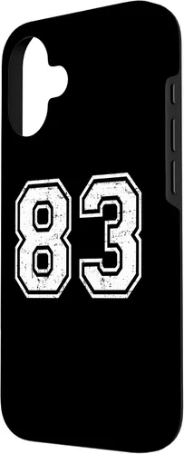 Vista 2 de 83 Number Eighty-Three Team Sports Grunge Varsity Matching Case for iPhone 16
