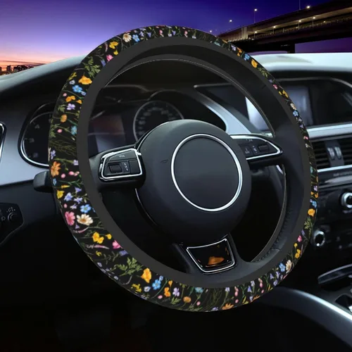Vista 29 de Funda para volante MINIOZE de ojos malvados azules con luna mágica, accesorios para automóvil, linda para mujeres y niñas, universal de 15 pulgadas