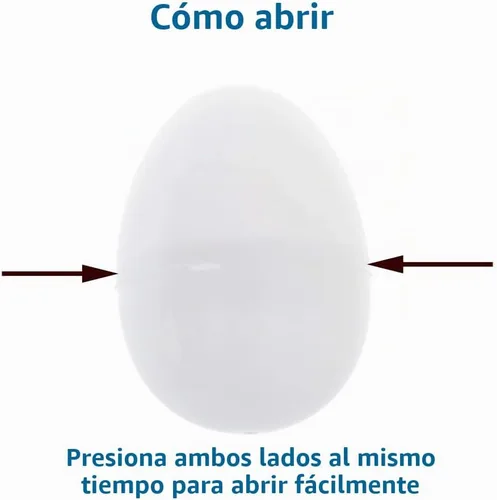 Vista 6 de Paquete de 30 huevos sorpresa de plástico blanco en blanco de 2-3