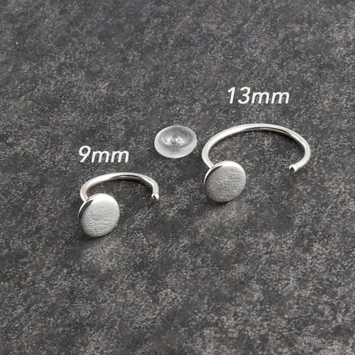 Vista 41 de Half Huggie Gold Hoop Earrings for Girls Women Tiny Cartilage Birthstone Stud Piercing Earring Hypoallergenic Earring Screw Back Dainty Hug Hoops